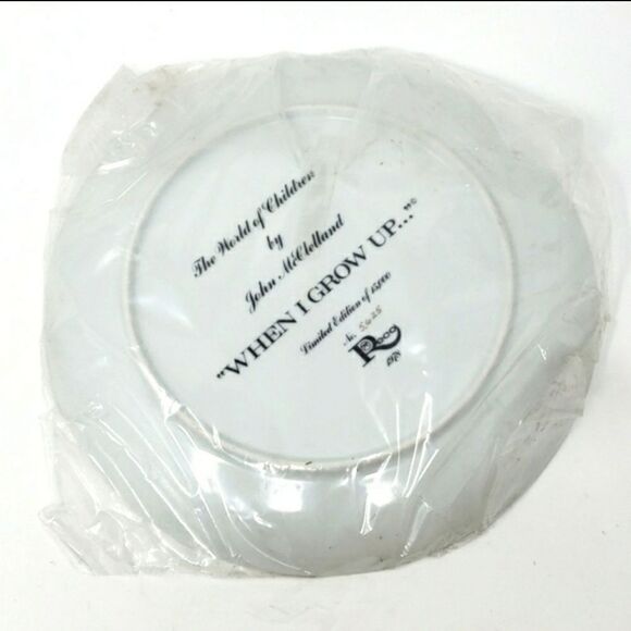 Vintage Bradford Exchange Reco "When I Grow Up" Numbered Collector Plate - Picture 3 of 3